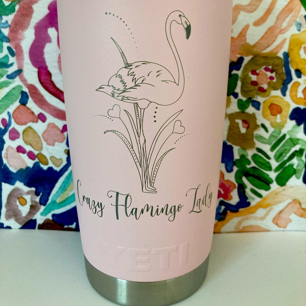 NEW pink YETI 20oz Rambler